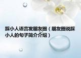 踩小人语言发朋友圈（朋友圈说踩小人的句子简介介绍）