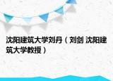 沈阳建筑大学刘丹（刘剑 沈阳建筑大学教授）