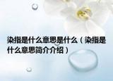 染指是什么意思是什么（染指是什么意思简介介绍）