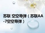 苏联 空空导弹（苏联AA-7空空导弹）