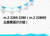 m.2 2260 2280（m.2 2280什么意思简介介绍）