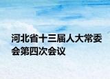 河北省十三届人大常委会第四次会议