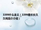 3399什么含义（3399是长长久久吗简介介绍）