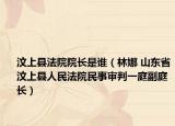 汶上县法院院长是谁（林娜 山东省汶上县人民法院民事审判一庭副庭长）