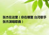 张杰在这里（你在哪里 台湾歌手张杰演唱歌曲）