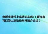 电暖宝能带上高铁动车吗?（暖宝宝可以带上高铁动车吗简介介绍）