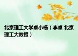 北京理工大学卓小杨（李卓 北京理工大教授）