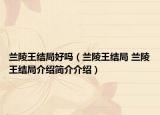 兰陵王结局好吗（兰陵王结局 兰陵王结局介绍简介介绍）