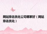 网站排名优化公司哪家好（网站排名优化）