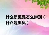 什么是狐臭怎么辨别（什么是狐臭）
