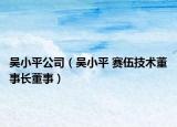 吴小平公司（吴小平 赛伍技术董事长董事）