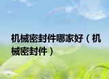 机械密封件哪家好（机械密封件）