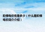阶梯电价各是多少（什么是阶梯电价简介介绍）