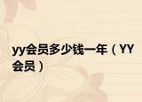 yy会员多少钱一年（YY会员）