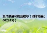 澳洋顺昌和蔚蓝锂芯（澳洋顺昌[002245]）