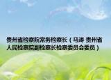 贵州省检察院常务检察长（马涛 贵州省人民检察院副检察长检察委员会委员）