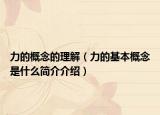 力的概念的理解（力的基本概念是什么简介介绍）