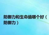 防御力和生命值哪个好（防御力）