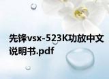 先锋vsx-523K功放中文说明书.pdf