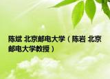 陈斌 北京邮电大学（陈岩 北京邮电大学教授）