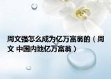 周文强怎么成为亿万富翁的（周文 中国内地亿万富翁）