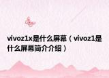 vivoz1x是什么屏幕（vivoz1是什么屏幕简介介绍）