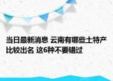 当日最新消息 云南有哪些土特产比较出名 这6种不要错过