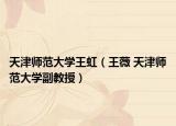 天津师范大学王虹（王薇 天津师范大学副教授）