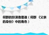 何群的扮演者是谁（何群 《父亲的身份》中的角色）