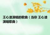 王心凌演唱的歌曲（当你 王心凌演唱歌曲）