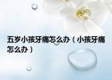 五岁小孩牙痛怎么办（小孩牙痛怎么办）