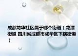 成都龙华社区属于哪个街道（龙潭街道 四川省成都市成华区下辖街道）