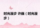 时光漫步 许巍（时光漫步）