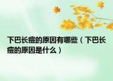 下巴长痘的原因有哪些（下巴长痘的原因是什么）
