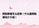 阴阳屏是怎么回事（什么是阴阳屏简介介绍）