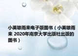 小英雄雨来电子版图书（小英雄雨来 2020年南京大学出版社出版的图书）