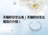 天猫积分怎么来（天猫积分怎么用简介介绍）