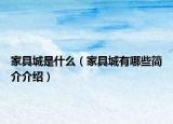 家具城是什么（家具城有哪些简介介绍）