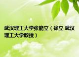 武汉理工大学张能立（徐立 武汉理工大学教授）
