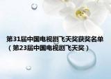 第31届中国电视剧飞天奖获奖名单（第23届中国电视剧飞天奖）