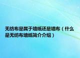 无纺布是属于墙纸还是墙布（什么是无纺布墙纸简介介绍）