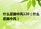 什么是脑中风120（什么是脑中风）