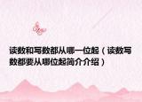读数和写数都从哪一位起（读数写数都要从哪位起简介介绍）