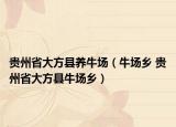 贵州省大方县养牛场（牛场乡 贵州省大方县牛场乡）
