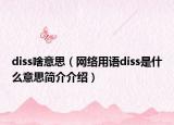 diss啥意思（网络用语diss是什么意思简介介绍）