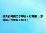 临沂石井镇位于哪里（石井镇 山东省临沂市费县下辖镇）
