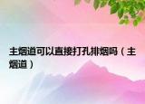 主烟道可以直接打孔排烟吗（主烟道）