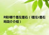 R和l哪个是左是右（l是左r是右吗简介介绍）