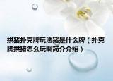 拱猪扑克牌玩法猪是什么牌（扑克牌拱猪怎么玩啊简介介绍）