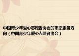 中国青少年爱心志愿者协会的志愿服务方向（中国青少年爱心志愿者协会）